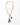 Katerina Psoma Plume necklace — Murano glass wave pendant and blue goldstone bead on a gold paperclip chain