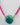 Katerina Psoma Venus Green Shell Short Necklace with magenta cord
