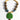 Katerina Psoma Necklace with brown, green, and red beads