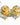 Katerina Psoma gold plated rose studs