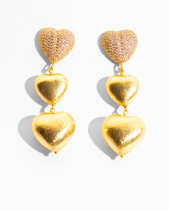 Katerina Psoma Amore Beige Stud Earrings