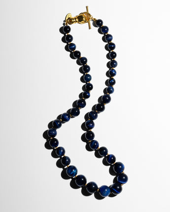 Blue Necklace katerina Psoma gold plated closure