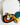 Katerina Psoma Colorful short necklace with beads and a gold bow
