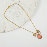 Katerina Psoma Aylin Short Chain Necklace with Rhodochrosite