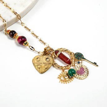 Katerina Psoma Claudia Long Chain Charm Necklace