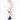 Katerina Psoma Blue Murano Short Necklace with semiprecious stones