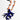 Katerina Psoma Blue Murano Short Necklace with semiprecious stones