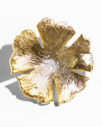 Katerina Psoma Flower gold plated metal Brooch