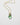 detail of Katerina Psoma Cupola necklace with gold plated chain featuring a fluorite bead set on a gold plated metal dome adorned with turquoise