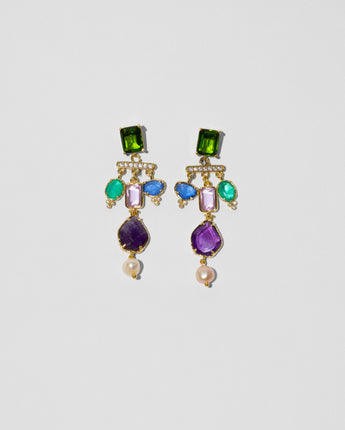 Katerina Psoma Albia Amethyst Dangle Earrings
