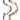 Katerina Psoma medium heigth necklace with colored glass and wooden beads