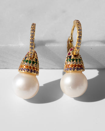 Katerina Psoma Julietta with Hoops White Pearls