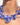 Katerina Psoma Zinnia Blue Flower Necklace
