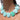 Katerina Psoma Turquoise Short Necklace with carved roses