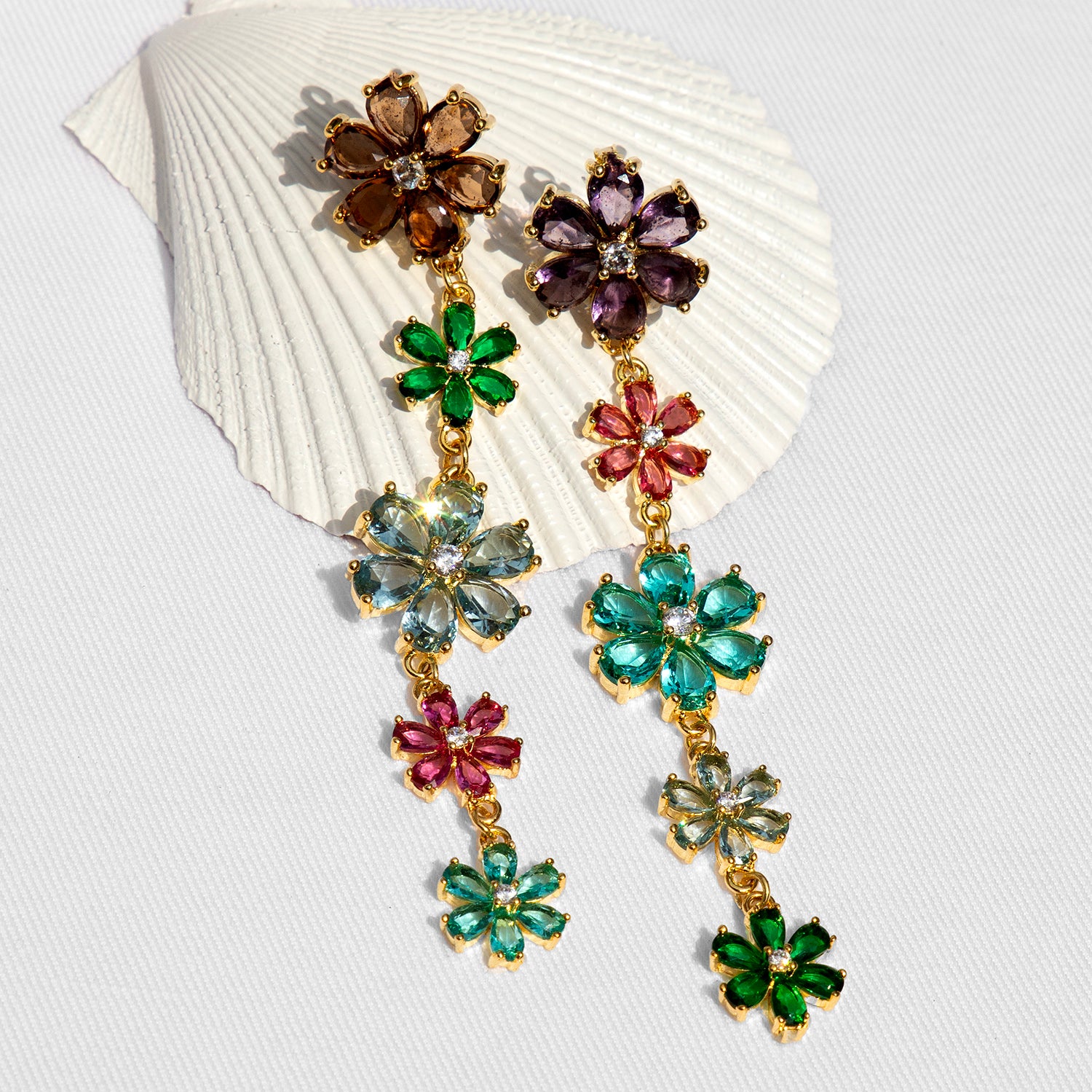 Katerina Psoma Margherite Multicolor Earrings