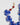 Katerina Psoma Zinnia Blue Flower Statement Necklace