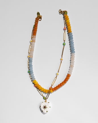 Katerina Psoma Daphne White Short Necklace