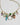 Katerina Psoma short chain necklace with chars and stones, turquoise sandstone