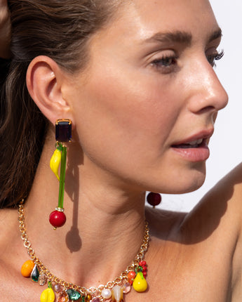 Katerina Psoma Lucy Red Earrings