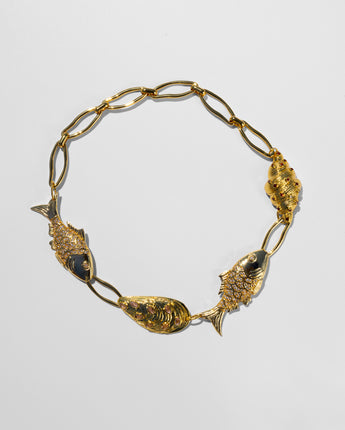 Katerina Psoma Calypso Short Summer Necklace with crystals