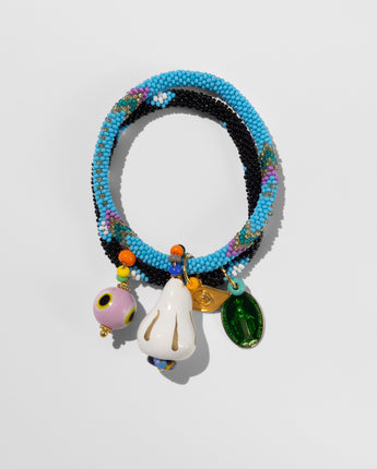 Katerina Psoma set of miyuki bracelets with folklore charms