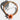 Katerina Psoma Orange Flower Short Necklace with cord and beads