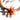 Katerina Psoma Orange Flower Short Necklace with cord