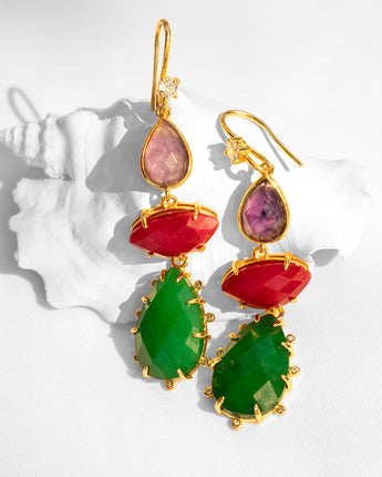 Katerina Psoma Marley Green Earrings