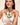 a model wearingKaterina Psoma Short gold plated metal necklace with one big Murano glass flower in light green colors