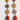 Katerina Psoma dangle earrings with coral drops and semi precious stones