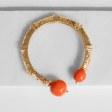 Katerina Psoma Danai Gold Plated Bracelet with Beads in Coral