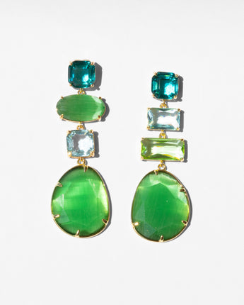 Katerina Psoma Brigitte Green Dangle Earrings