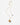Katerina Psoma gold plated 925 silver chain pendant with an enamel animal pendant and fresh water pearl