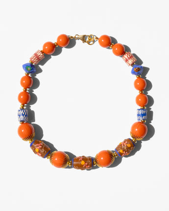 KATERINA Psoma coral short necklace