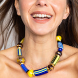 Katerina Psoma Murano Yellow Summer Necklace