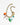 Katerina Psoma short chain necklace with exotic charms and crystals