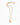 Katerina Psoma gold plated Chain necklace with a carved rhodochrosite bottle pendant