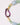 detail Katerina Psoma Laguna necklace — aquamarine, crystal quartz and green agate beads with a violet Murano glass clasp