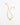 Katerina Psoma Yellow heart necklace with colored agate stones