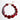 Katerina Psoma Red short necklace with Murano glass and acrylic beads