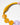 Katerina Psoma Short Necklace with yellow and pink beads Murano Glass