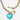 Katerina Psoma Gold chain short necklace with a blue heart charm and arrow pendant