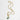 Katerina Psoma chain necklace with green agate bottle worn short or long