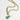 Katerina Psoma chain necklace with green agate bottle worn short or long