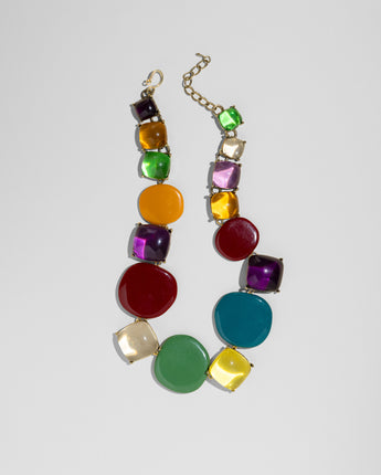Katerina Psoma multicolored resin necklace
