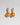 katerina psoma hoops with orange vintage beads