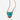 Katerina Psoma Turquoise Evil Eye Heart Necklace