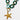 Katerina Psoma Necklace with green and turquoise rope links and a gold starfish charm
