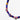 Katerina Psoma Colorful beaded necklace with a gold chain and trade beads
