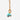 Katerina Psoma Gold necklace with turquoise beads